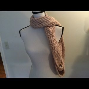 BCBGen Infinity Scarf Peachy/pink silver strands